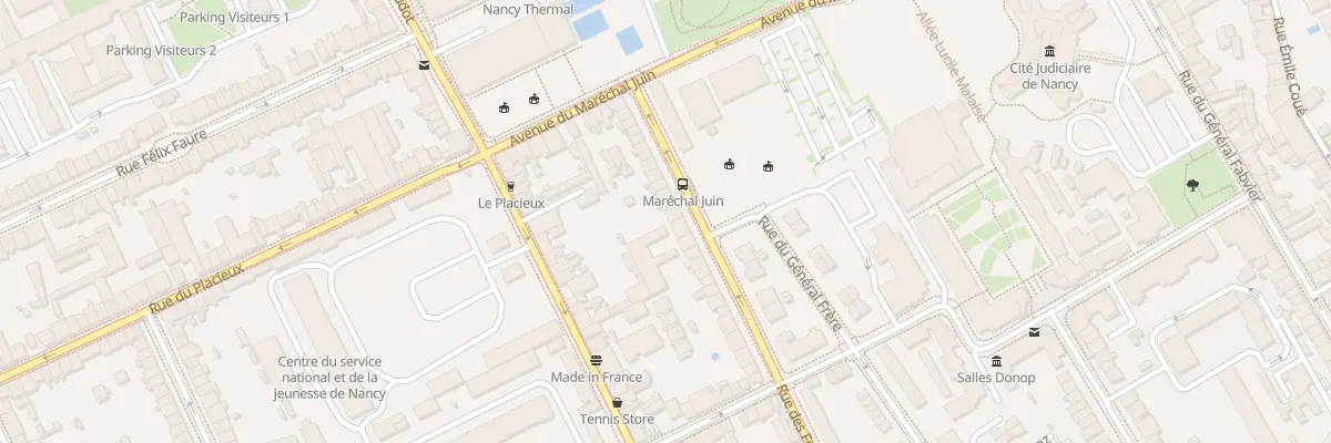 Plan du 18 Rue des Frères Voirin à Nancy