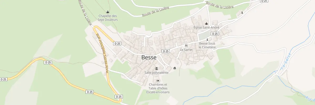 Plan du 6 Rue du Calvaire à Besse