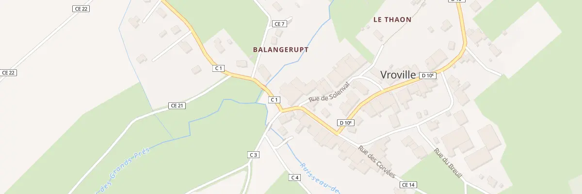 Plan du 1 Rue de Solenval à Vroville