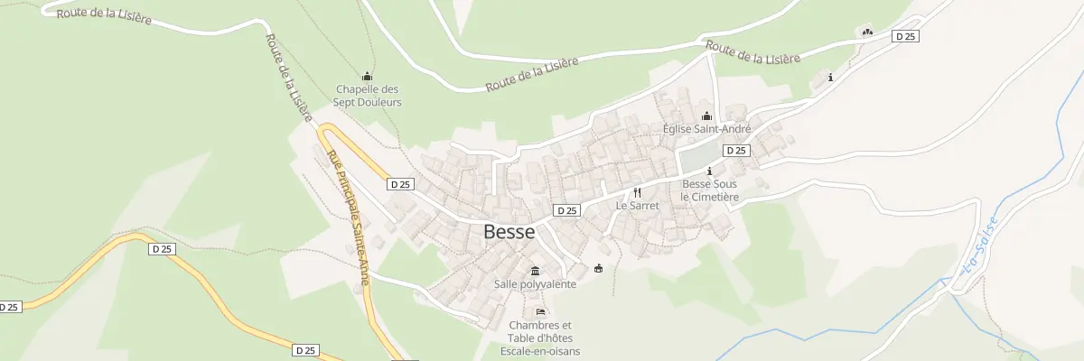 Plan du 31 Rue du Temple à Besse