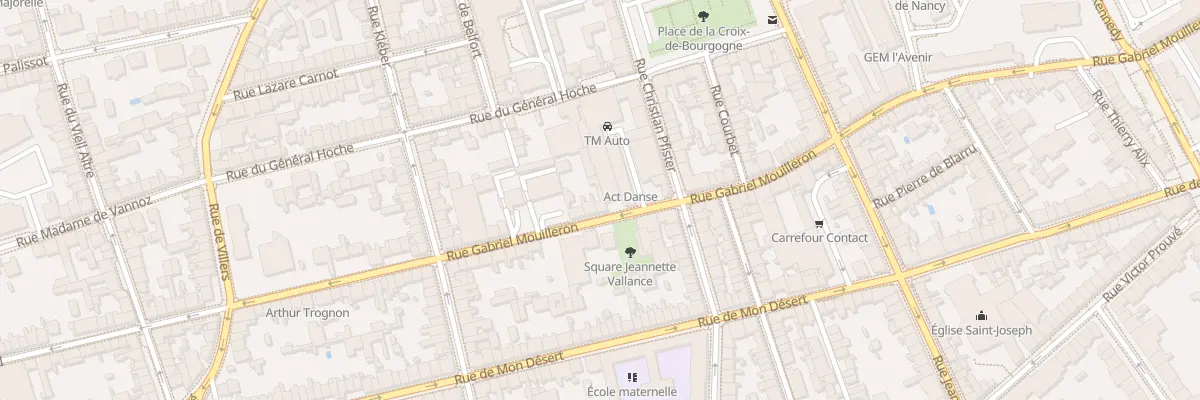 Plan du 52 Rue Gabriel Mouilleron à Nancy