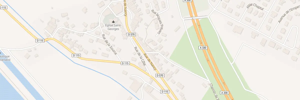 Plan du 1 Rue de la Glacière à Richardménil