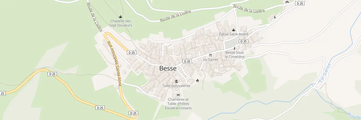 Plan du 3 Rue du Temple à Besse