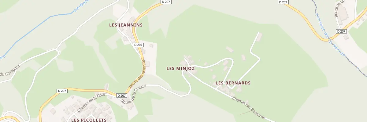 Plan du 319 Rte de la Crouze au Verneil