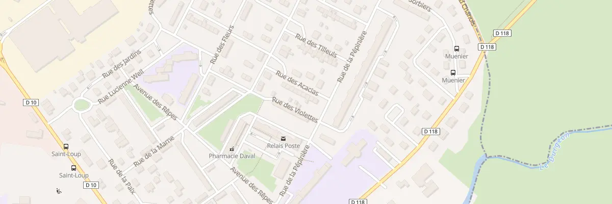 Plan du 6 Rue des Acacias à Vesoul