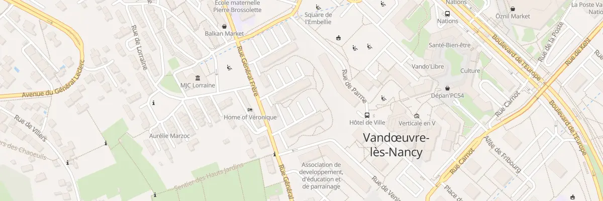 Plan du 39 Rue General Frere à Vandœuvre-lès-Nancy