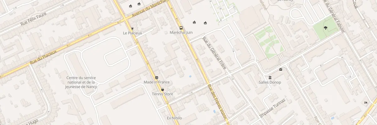 Plan du 32 Rue des Frères Voirin à Nancy