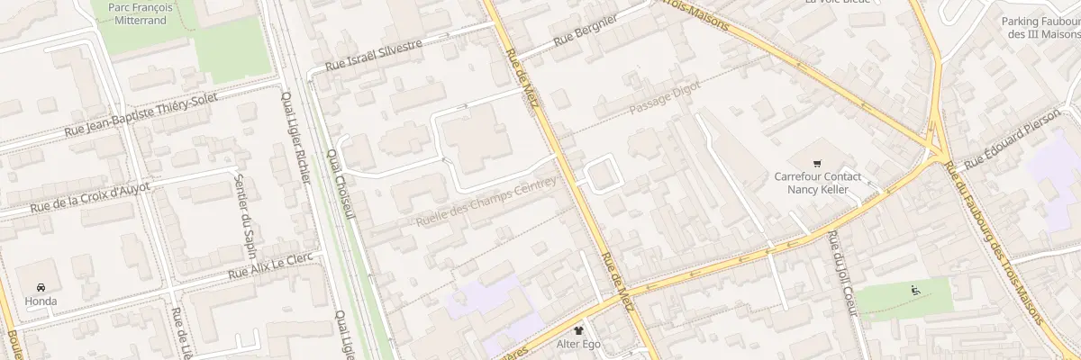 Plan du 77 Rue de Metz à Nancy