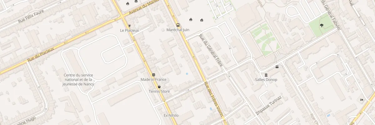 Plan du 34 Rue des Frères Voirin à Nancy