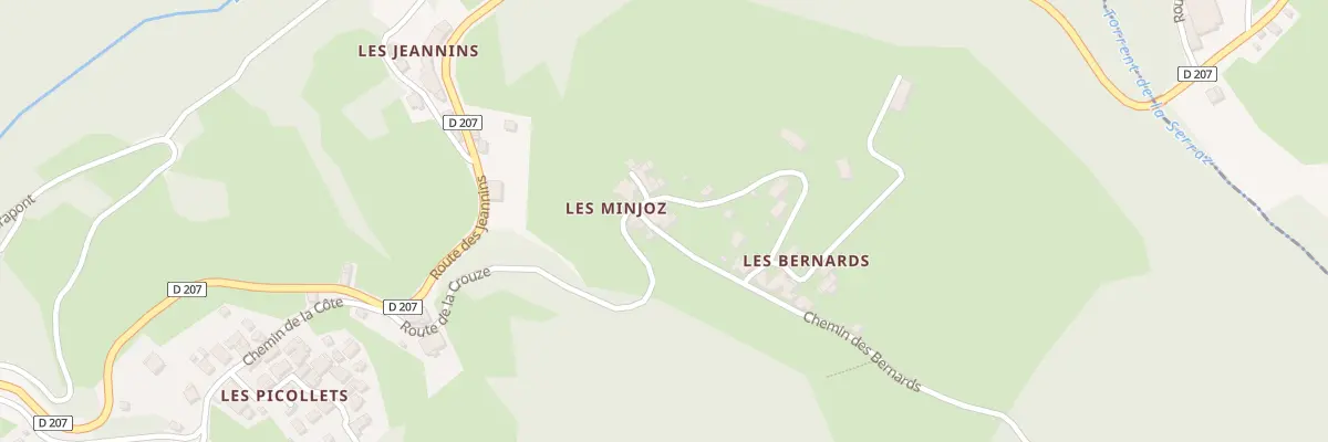 Plan du 25 Che des Bernards à Valgelon-La Rochette
