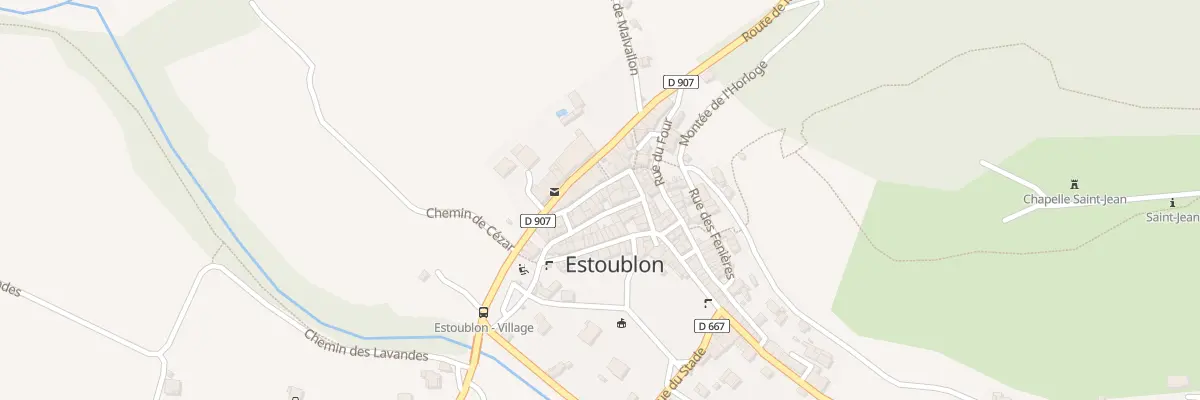 Plan du 25 Rue des Martins à Estoublon