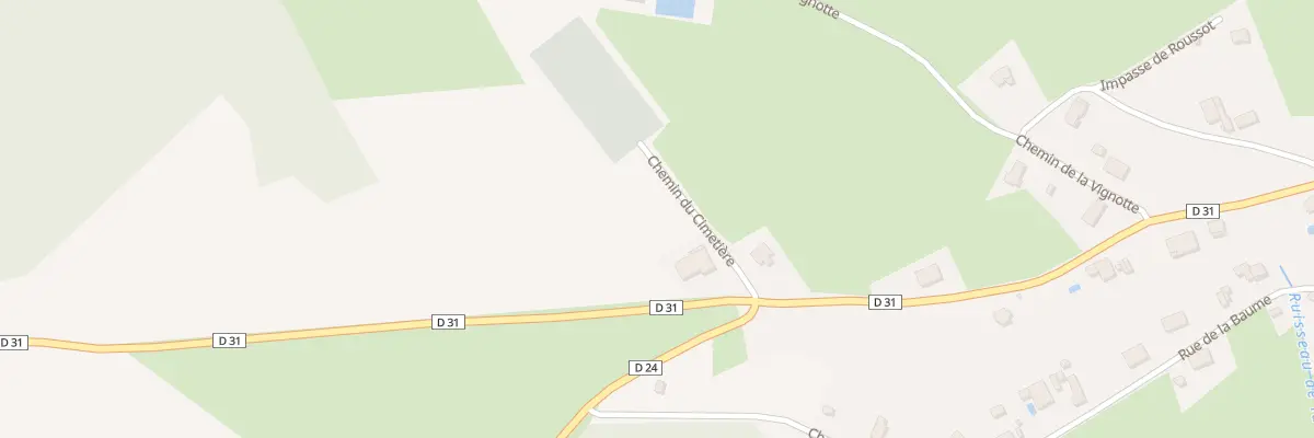 Plan du 1 Che du Cimetiere à Beaumotte-Aubertans