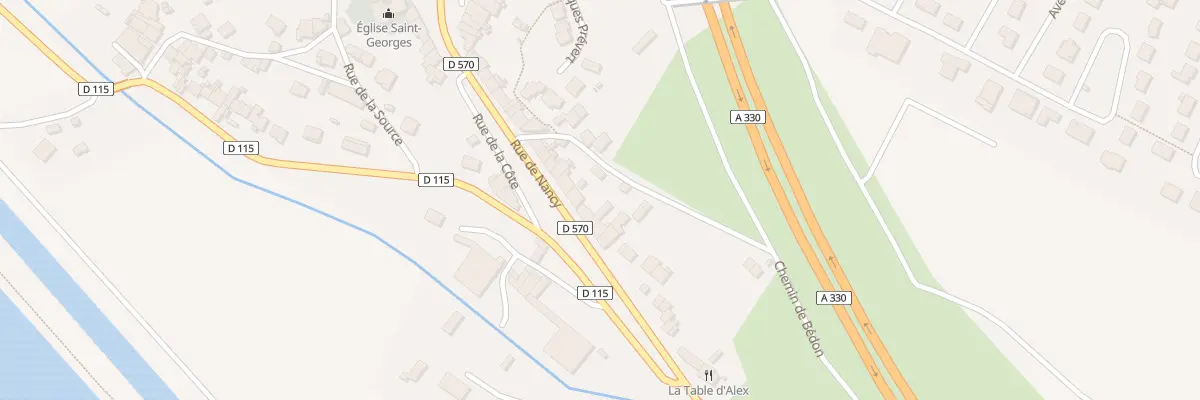 Plan du 22 Rue de Nancy à Richardménil