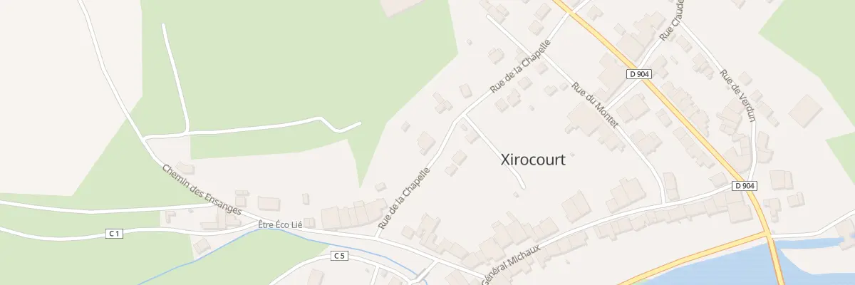 Plan du 3 Rue de la Chapelle à Xirocourt