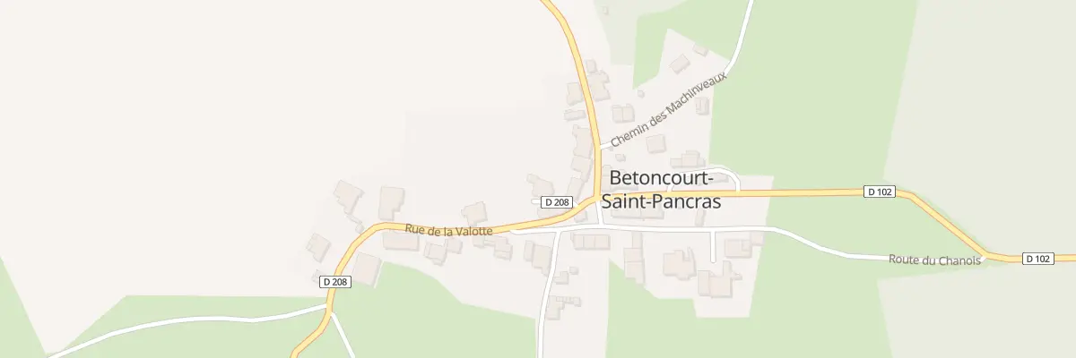 Plan du 2 Pl des Fontaines à Betoncourt-Saint-Pancras