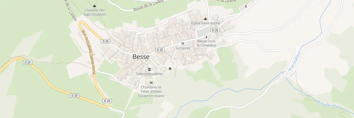 Plan du 36 Rue de Gabotte à Besse