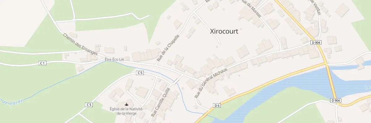 Plan du 8 Rue du Commandant Dussaulx à Xirocourt