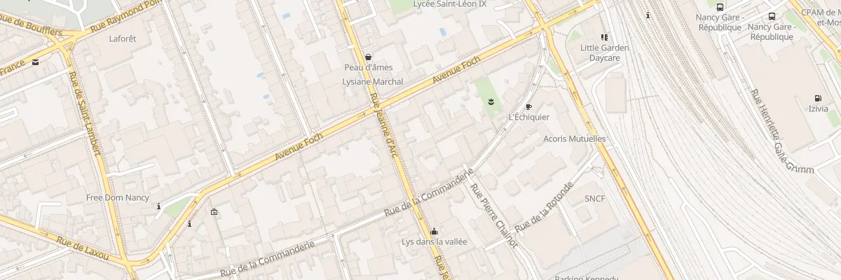 Plan du 43 Rue Jeanne d’Arc à Nancy