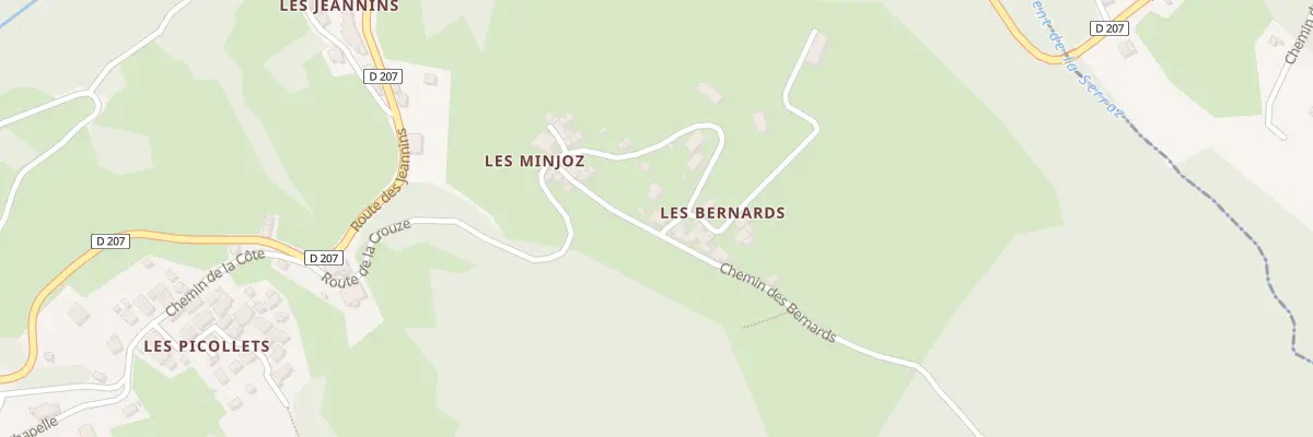 Plan du 91 Che des Bernards au Verneil
