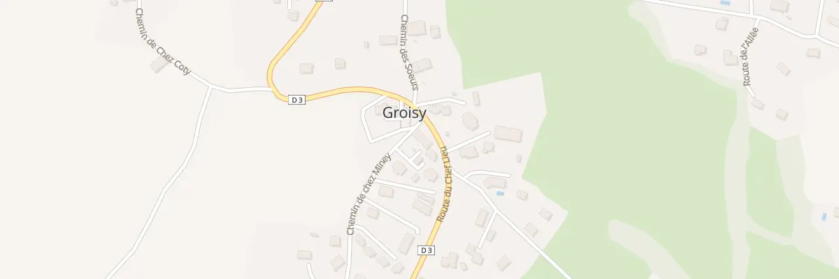 Plan du 23 Che de chez Miney à Groisy