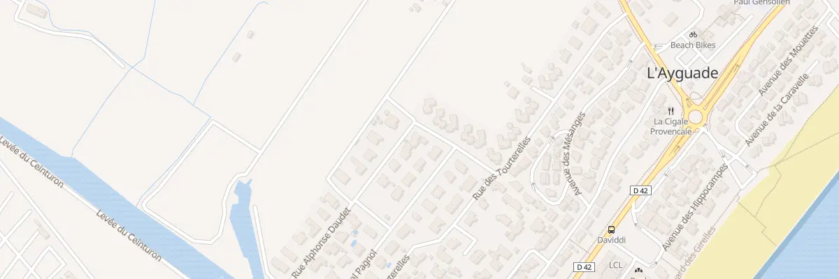 Plan du 7 Rue Alphonse Daudet à Hyères