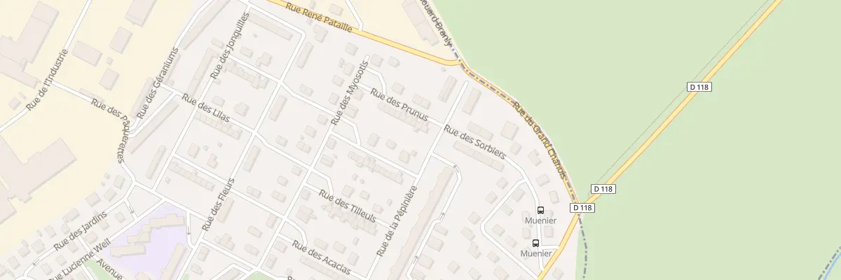 Plan du 2 Rue des Prunus à Vesoul