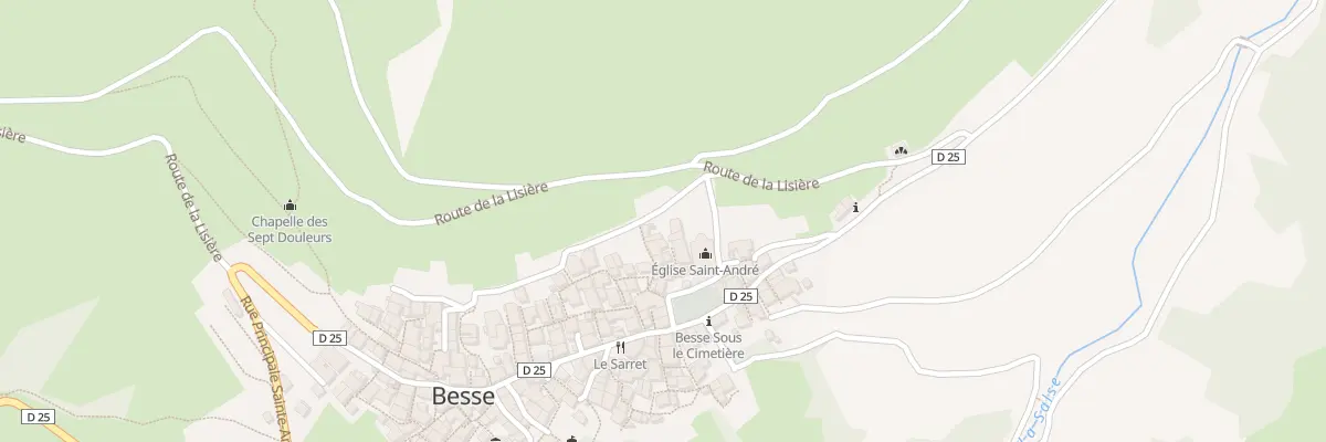 Plan du 44 Che de la Bigotte à Besse