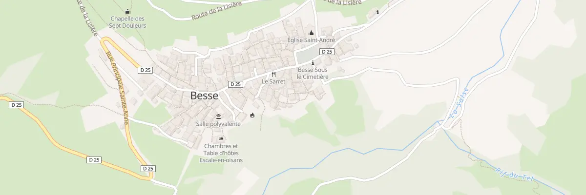 Plan du 55 Rue les Cherennes à Besse