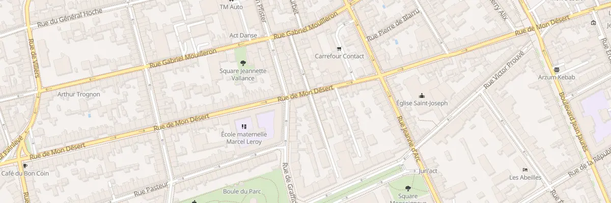 Plan du 95 Rue de Mon Desert à Nancy
