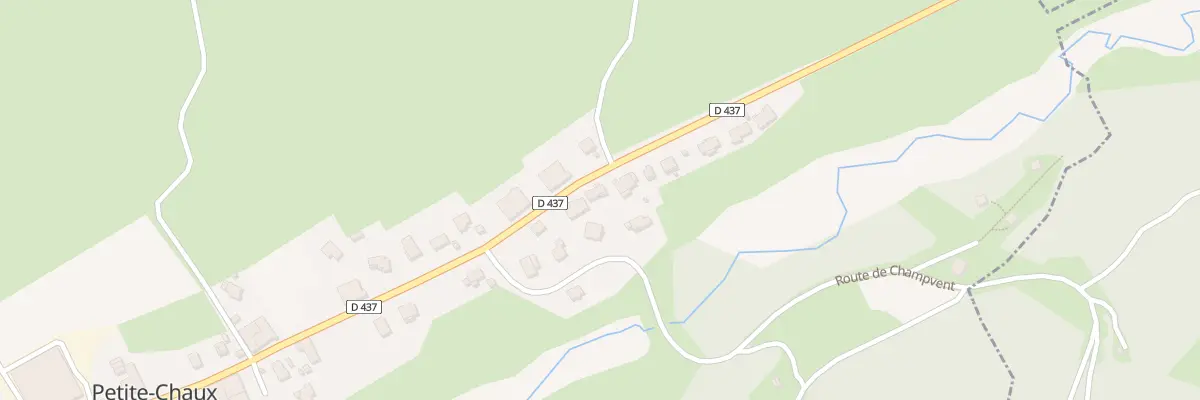 Plan du 1 Che de l’Ancienne Gare à Petite-Chaux