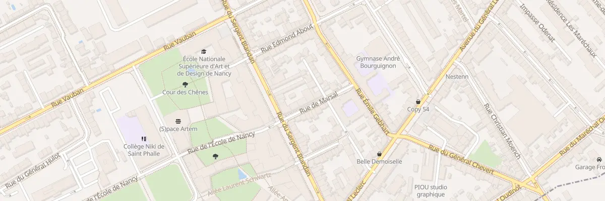 Plan du 12 Rue de Marsal à Nancy