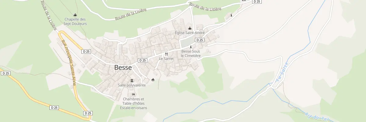 Plan du 12 Rue des Ancolies à Besse