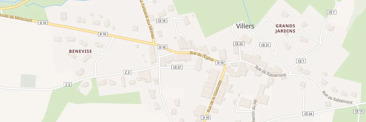 Plan du 10 Rue de l’Eglise à Villers