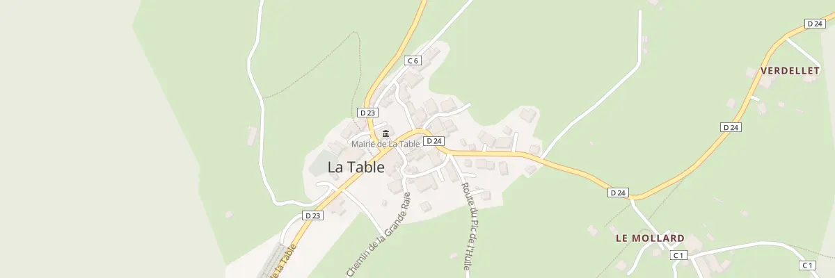 Plan du 1340 Rte de la Table à La Table