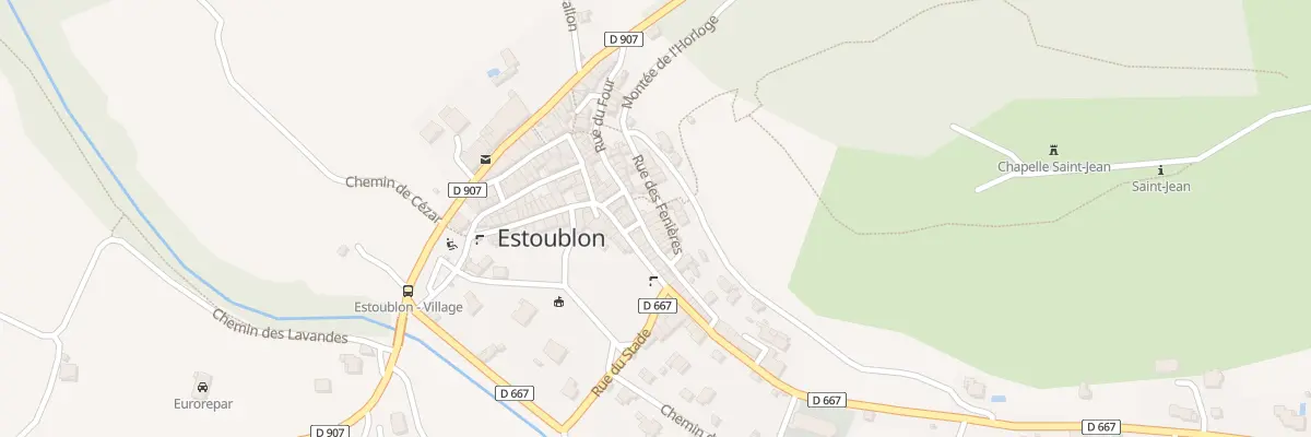 Plan du 39B Rue des Fenières à Estoublon