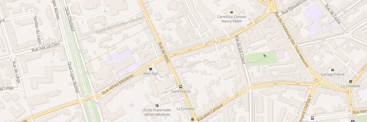 Plan du 38 Rue Charles Keller à Nancy