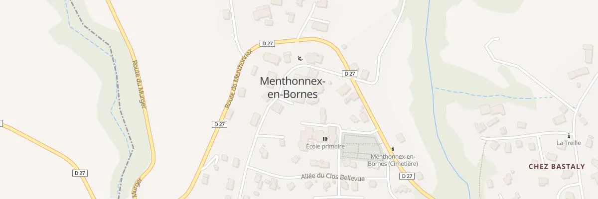 Plan du 1 All de Menthonay à Menthonnex-en-Bornes