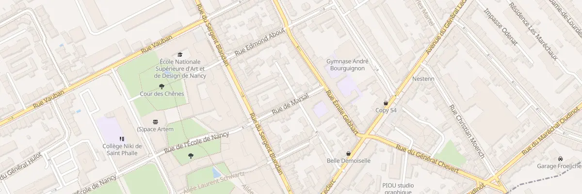 Plan du 8 Rue de Marsal à Nancy