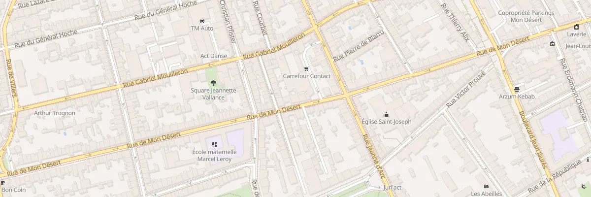 Plan du 90 Rue de Mon Desert à Nancy