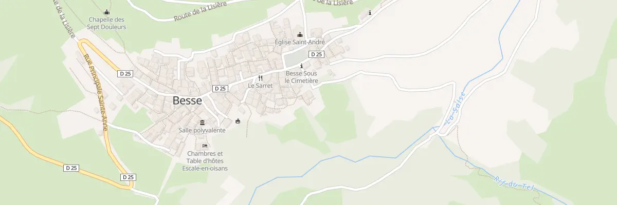 Plan du 85 Rue des Auches à Besse