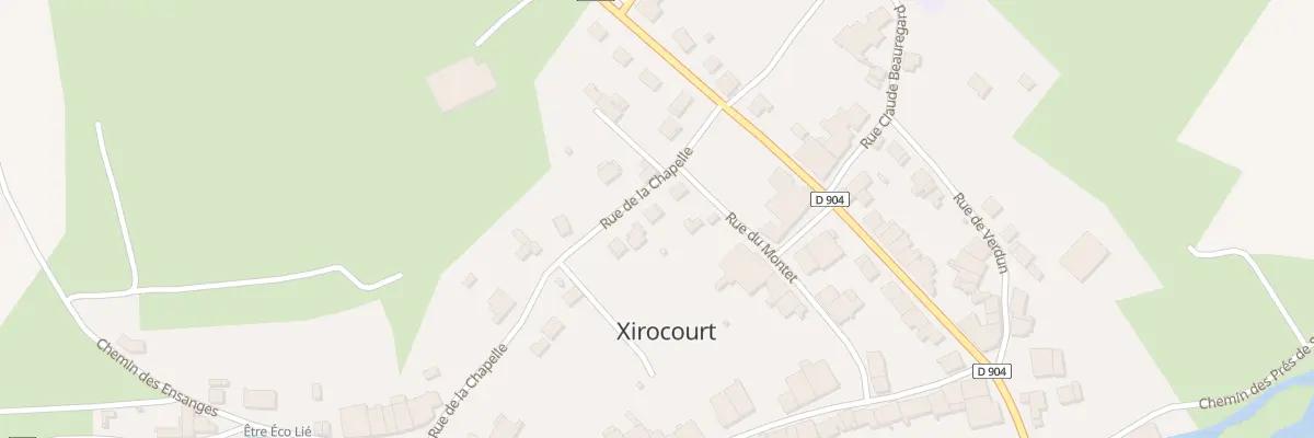 Plan du 16 Rue de la Chapelle à Xirocourt