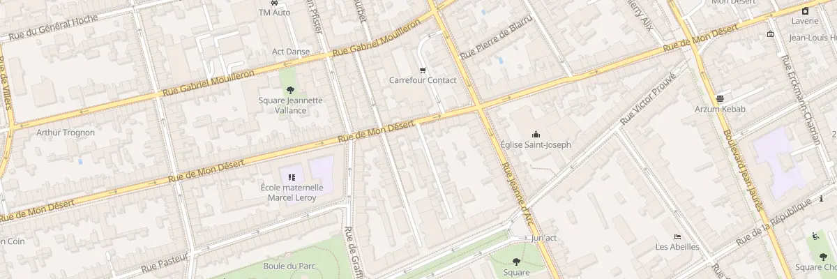 Plan du 89 Rue de Mon Desert à Nancy
