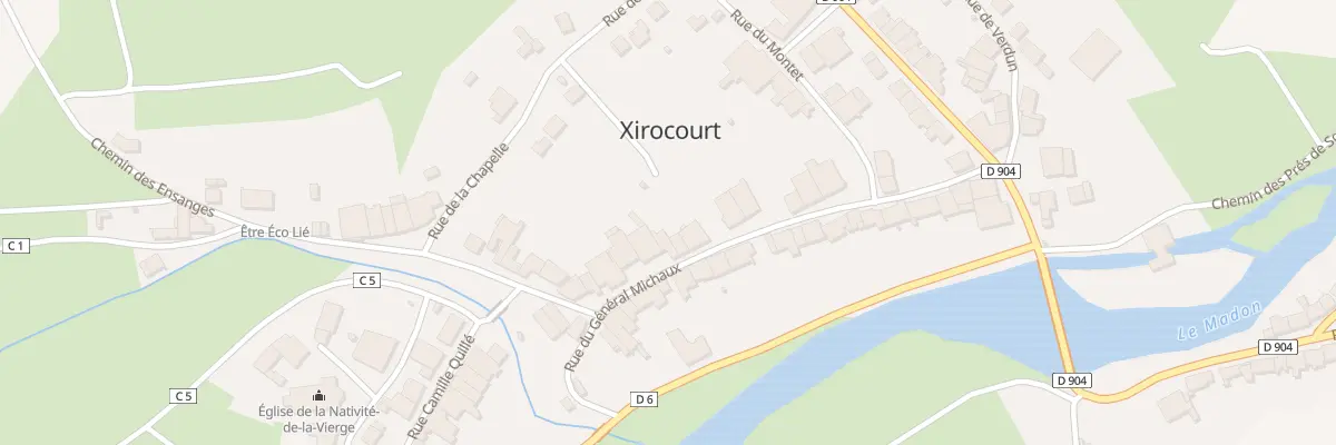 Plan du 13 Rue du General Michaux à Xirocourt