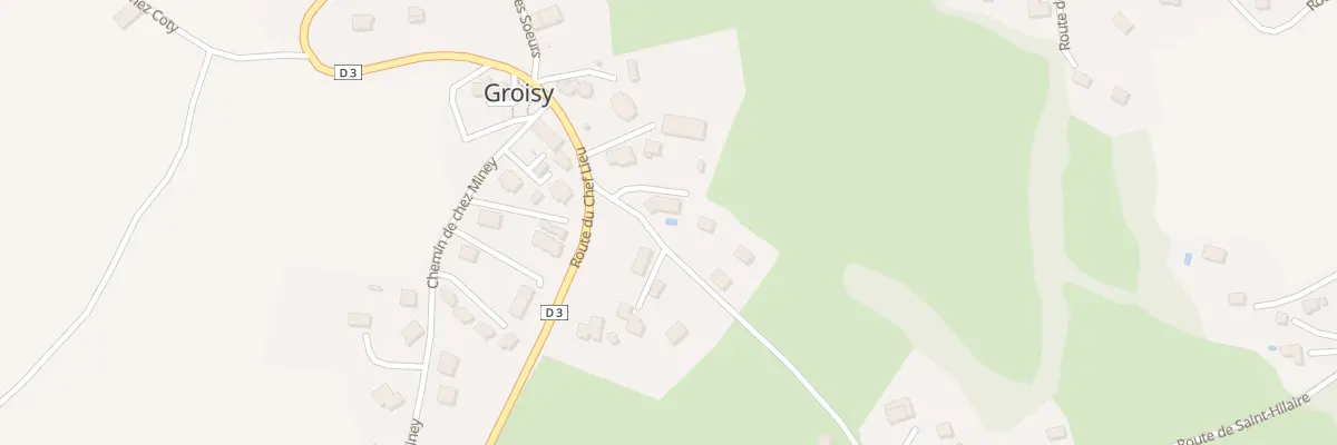 Plan du 33 Che de la Mine à Groisy
