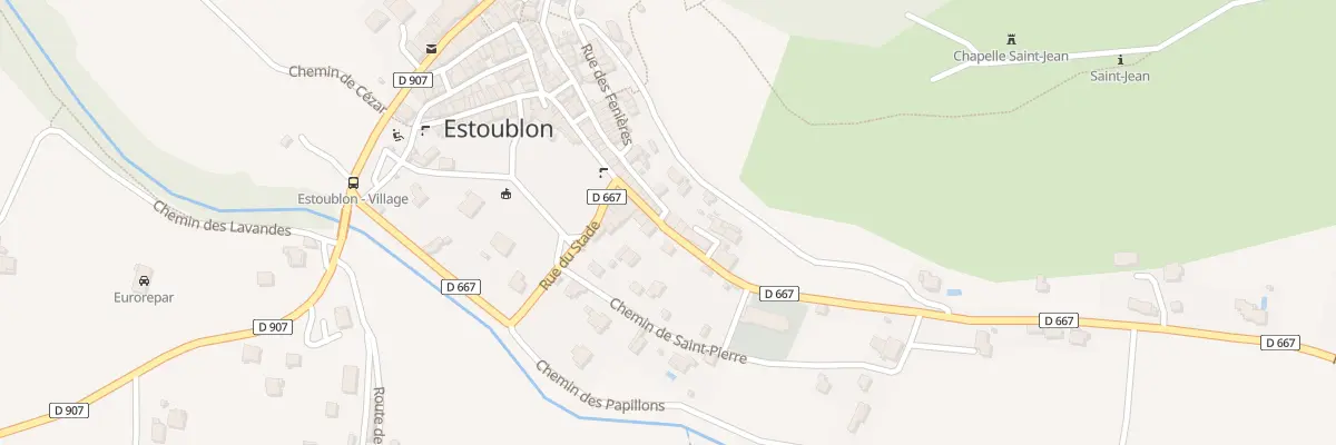 Plan du 49 Rue du Presbytère à Estoublon