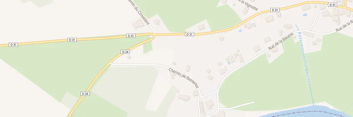 Plan du 6 Chem de Bassenot à Beaumotte-Aubertans