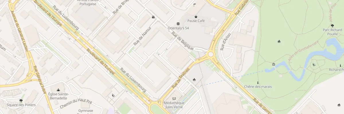 Plan du 2 Rue de Bastogne à Vandœuvre-lès-Nancy