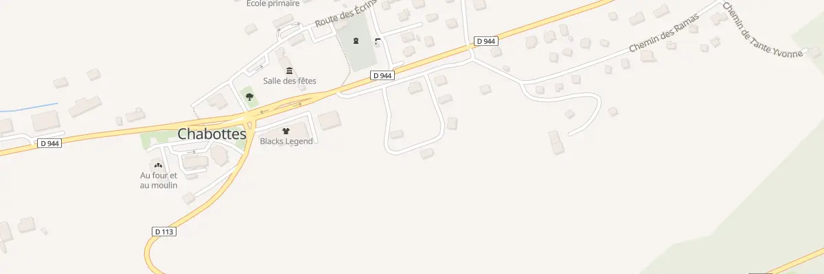 Plan du 5000 Le Tomas à Chabottes
