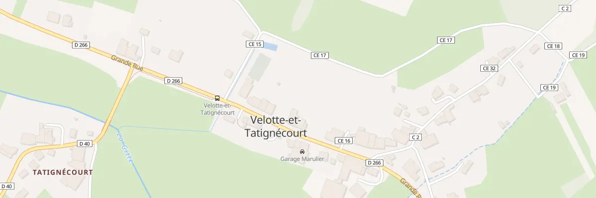 Plan du 14 Gr Grand Rue à Velotte-et-Tatignécourt