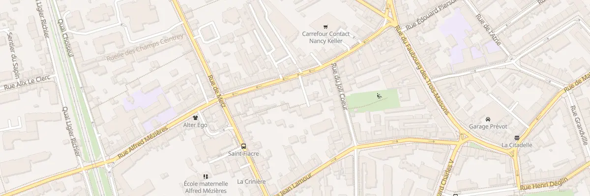 Plan du 48 Rue Charles Keller à Nancy